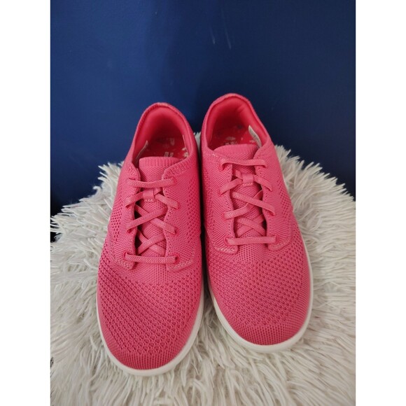 Skechers Sport Women’s Size US 8.5 Lace Up Pink Slip On Sneakers - Picture 2 of 8